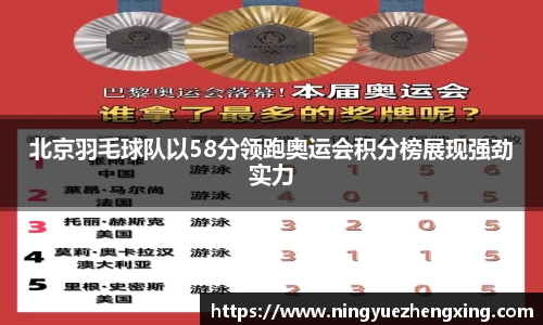 北京羽毛球队以58分领跑奥运会积分榜展现强劲实力